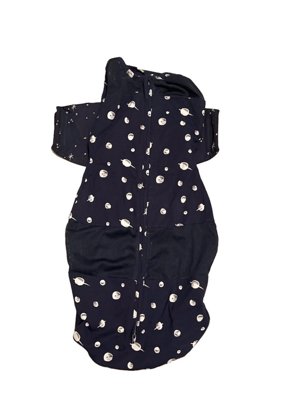 Happiest Baby Sleepea Swaddle Size Large Navy Blue/White Moon & Stars Theme - Picture 1 of 4